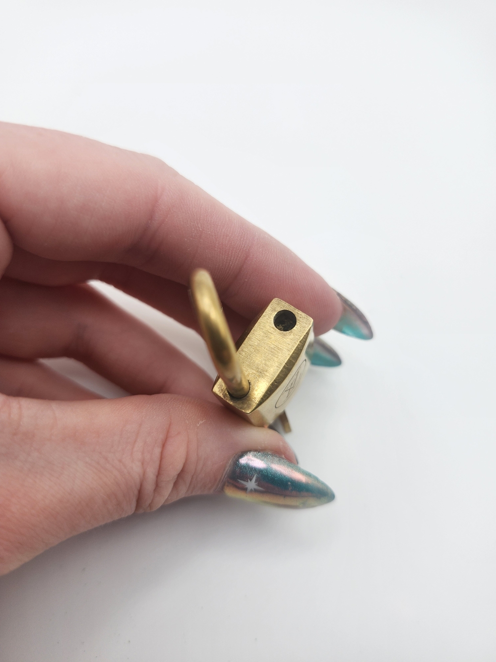 Louis Vuitton Brass Padlock with Key Gold Tone #220 Series - Picture 4 of 4